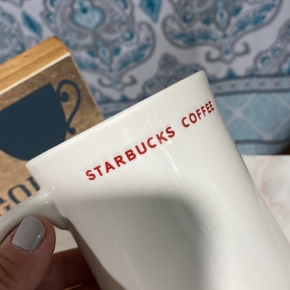 Starbucks peace mug dove 2008 ceramic coffee cup - Picture 4 of 5